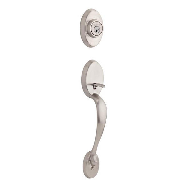 Kwikset Kwikset Chelsea Satin Nickel Entry Handleset 1-3/4 in. - 98001-369