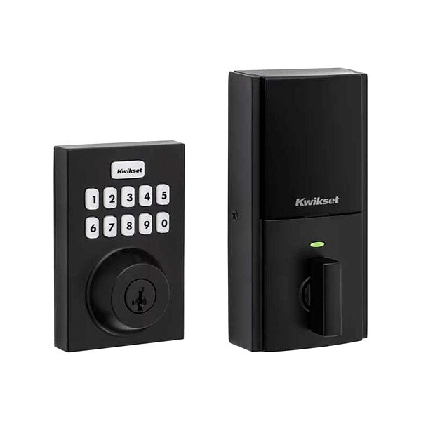 Kwikset Push Button Electronic SmartKey Deadbolt - HC620-CNT-ZW700-514-SMT-RCALFD-RCS