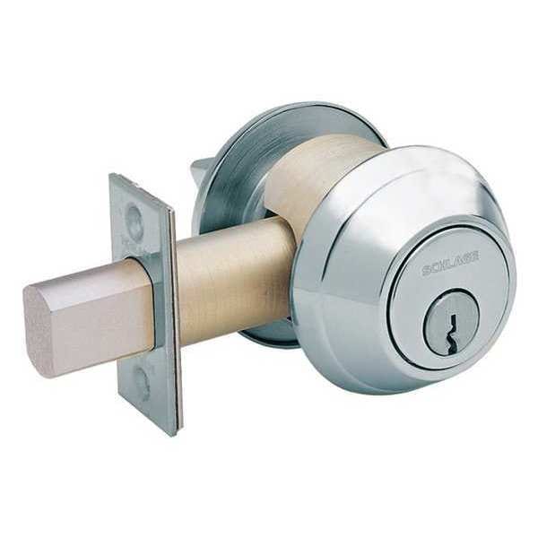 Schlage Deadbolt, HD, Satin Chrome, 6 Pins - B660P 626 C123