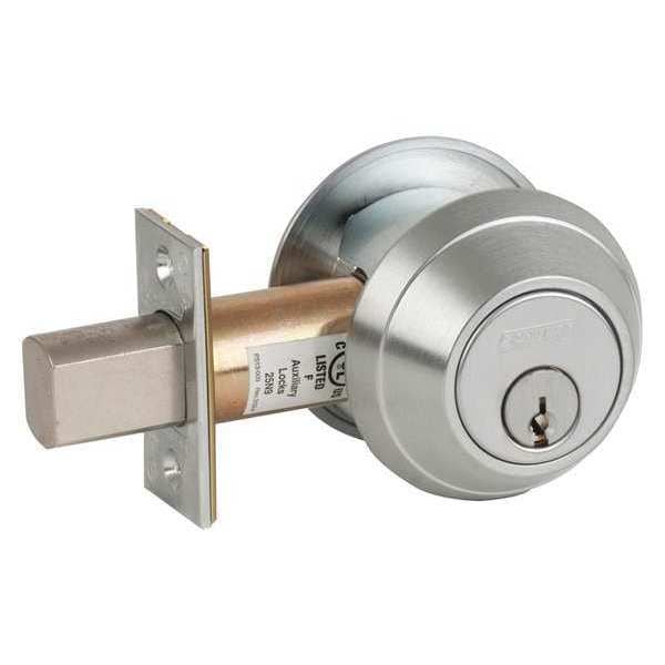 Schlage Deadbolt, HD, Satin Chrome, C123 - B662P 626 C123