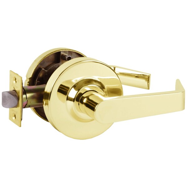 Arrow Lock Grade 2 Cylindrical Latch, Passage Function, Non-keyed, Sierra Lever, 3-11/32-in Rose Diameter, Remo - MLX01-SR-03