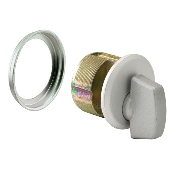 Prime-Line Commercial Door Lock 1-5/32 in. x 1 in. Pressure Cast Zamak Aluminum Plated Single Pack - J 4530