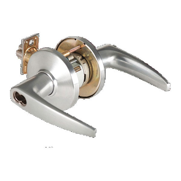 Best Cylindrical 7KC Lock, Entry, Lever, Rose, Satin Chrome - 7KC37AB16DSTK626
