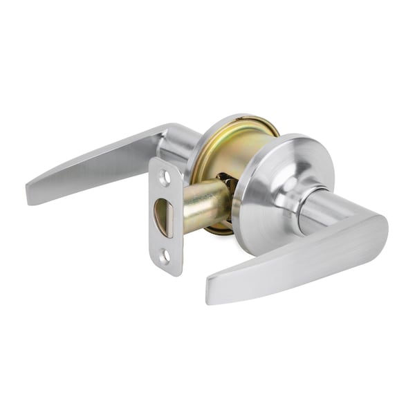 Global Door Controls Franklin Collection Modern Brushed Chrome Grade 3 Passage Hall/Closet Door Handle - GLS10SFRA-626