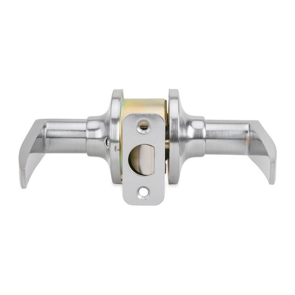 Global Door Controls Franklin Collection Modern Brushed Chrome Grade 3 Passage Hall/Closet Door Handle - GLS10SFRA-626
