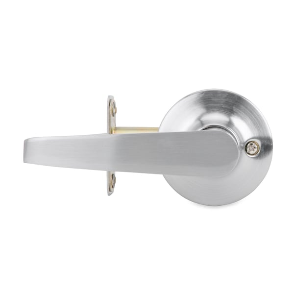 Global Door Controls Franklin Collection Modern Brushed Chrome Grade 3 Passage Hall/Closet Door Handle - GLS10SFRA-626