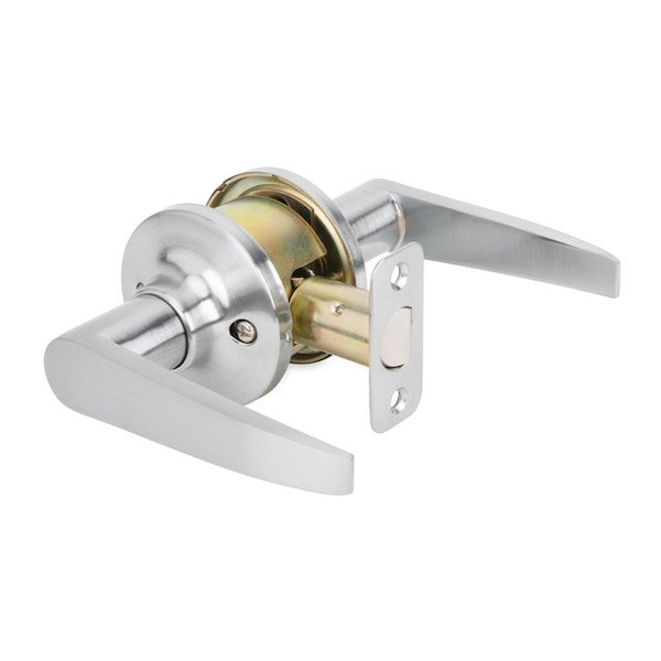 Global Door Controls Franklin Collection Modern Brushed Chrome Grade 3 Passage Hall/Closet Door Handle - GLS10SFRA-626