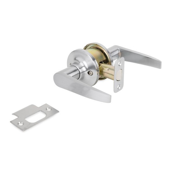Global Door Controls Franklin Collection Modern Brushed Chrome Grade 3 Passage Hall/Closet Door Handle - GLS10SFRA-626