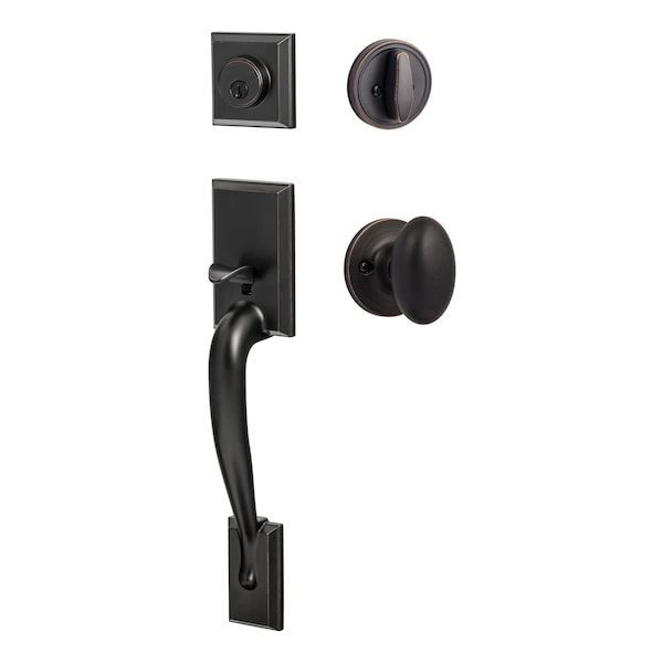 Sure-Loc Hardware Sure-Loc Hardware Madison Handleset, Arapaho Handleset Trim, Vintage Bronze - MA507-AR 11P