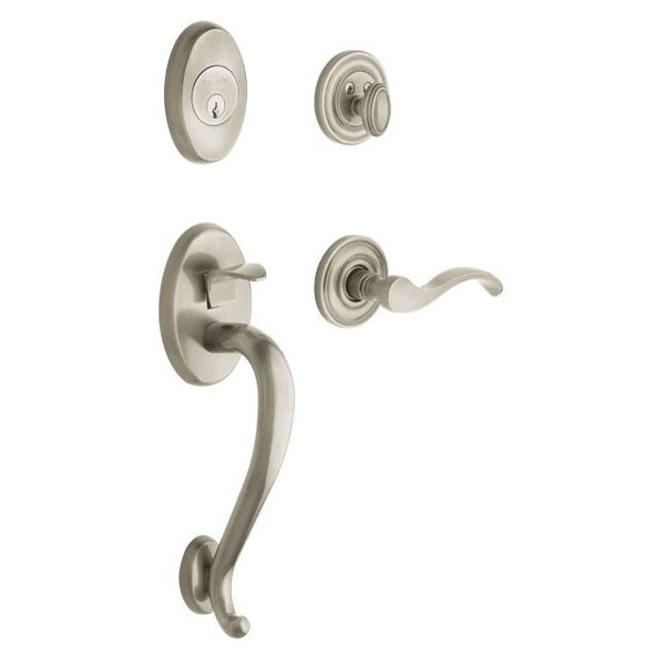 Baldwin Entry Handlesets Lifetime Satin Nickel - 85315.056.RENT