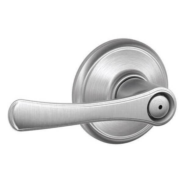Schlage Satin Chrome Privacy Lever Lockset, Avila - F40 VLA 626
