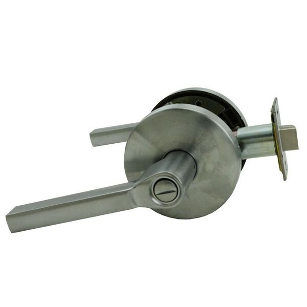Falcon W Series Privacy Latitude Lever Lock with 30206 Latch 30148 Strike Satin Chrome Finish - W301LAT626