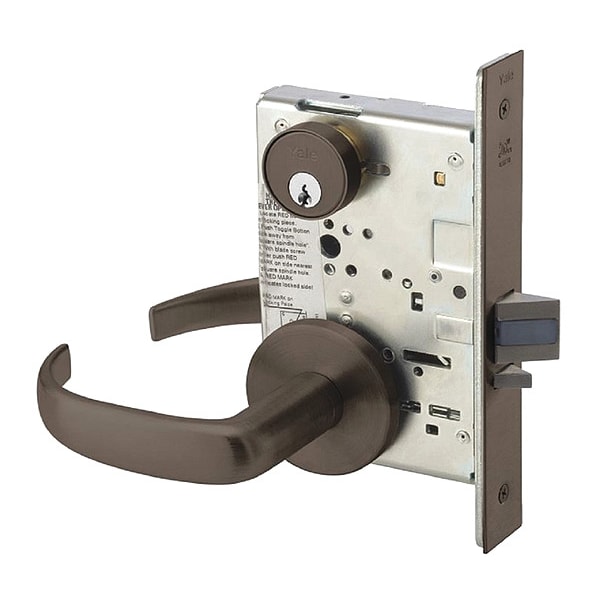 Assa Abloy Accentra Mortise Lockset, Mechanical, Storeroom - 8805FL PBR 613E RH LC