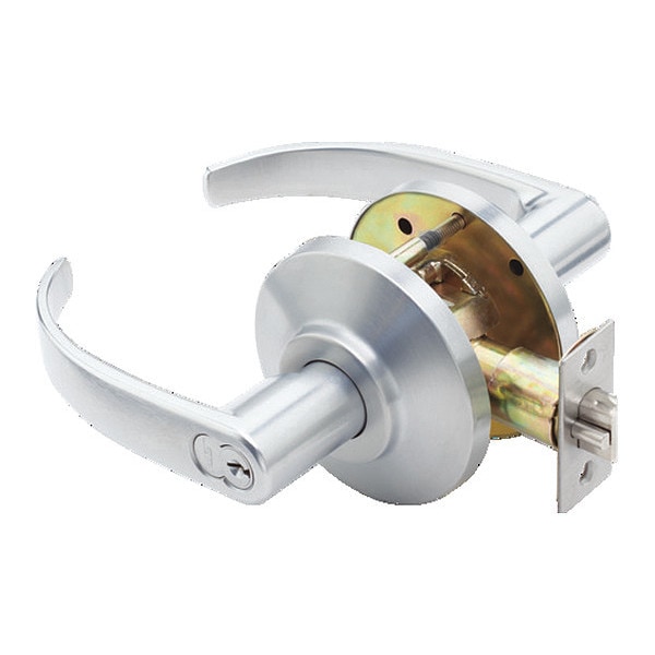 Best Cylindrical 7KC Lock, Entry, Lever, Rose, Satin Chrome - 7KC27AB14DSTK626
