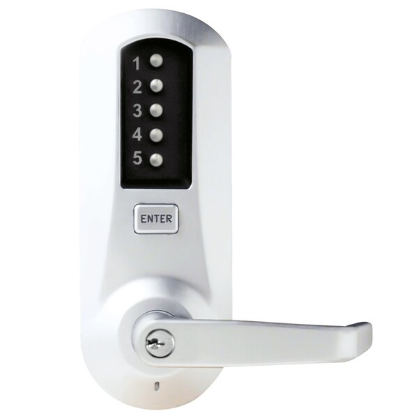 Dormakaba Cylindrical Combination Lever Lock, Passage, 2-3/4-in Backset, 1/2-in Throw Latch, KIL, Schlage C Ke - 5041XSWL-026-41