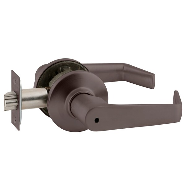Schlage Grade 2 Tubular Lock, Privacy Function, Non-Keyed, Saturn Lever, Oil-Rubbed Bronze Fnsh, Non-Handed - S40D SAT 613