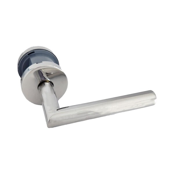 Omnia Stainless 12 Lever Priv 2-3/8" BS T 1-3/8" Door Bright SS - 12/00.PR32