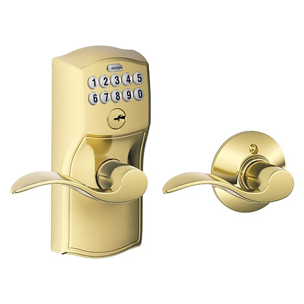 Schlage Residential Cylindrical Locks with Keypad Trim, FE575 PLY716FLA KD - FE575 PLY716FLA KD