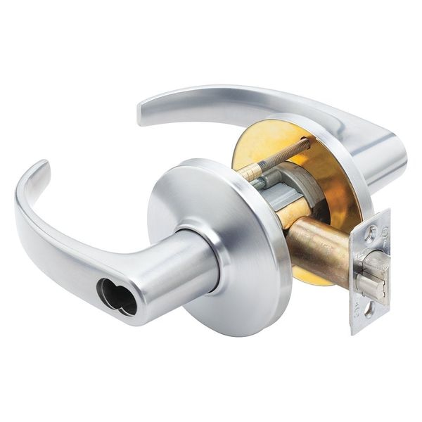 Best Door Lever Lockset, 4-7/8" Strike Dim - 9K37R14CS3626