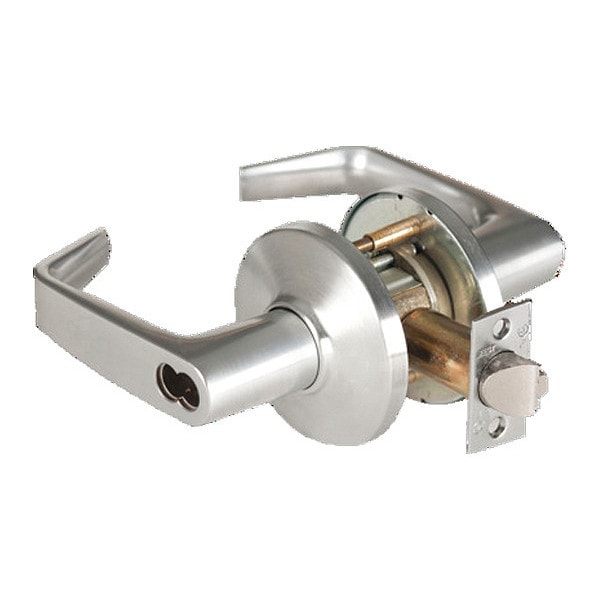 Best Cylindrical 9K Lock, Storeroom, Lever, Rose, LS, Satin Chrome - 9K37D15LS3626