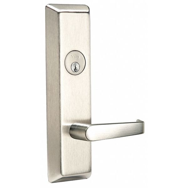 Assa Abloy Accentra Lever, Lever Escutcheon w/Lock, Left Hand - AU626F-LH-US32D