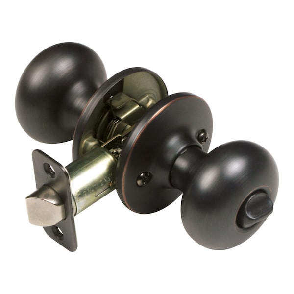 Design House Design House Cambridge Oil Rubbed Bronze Privacy Knob Right or Left Handed - 753038