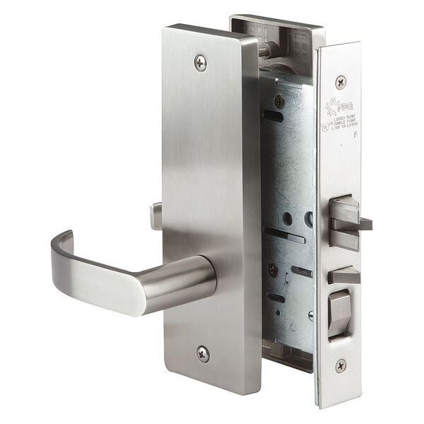 Pdq Mortise Lockset, Lever, MR, MR Escutcheon, Privacy, Mech. - MR176BJEW630RHCLDSCC