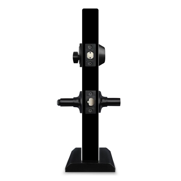 Premier Lock Entry Door Lever Combo Lock Set with Deadbolt Set of 12, Keyed Alike, Matte Black, 12PK - LED07C-12