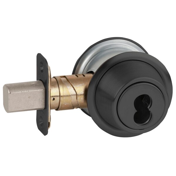 Schlage Grade 2 Single Cylinder Deadbolt, Schlage FSIC Less Core, Adjustable 2-3/8-in and 2-3/4-in Backset,  - B560J 622