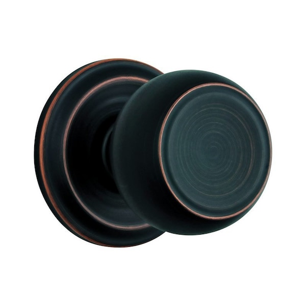Brinks Commercial Brinks Push Pull Rotate Stafford Oil Rubbed Bronze Passage Knob KW1 1.75 in. - 23041-150