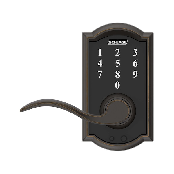 Schlage Schlage Aged Bronze Steel Electric Touch Screen Entry Lock - FE695VCAM716ACC