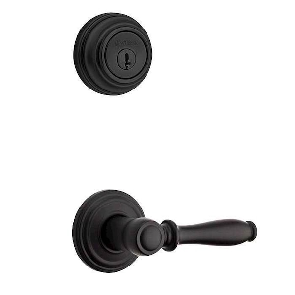 Kwikset Ashfield Lever Interior Double Cylinder Handleset Trim - 967ADL-514