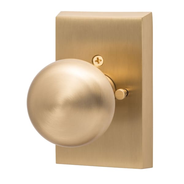 Sure-Loc Hardware Sure-Loc Hardware Oakley Privacy Knob, Satin Brass - OK102 SB