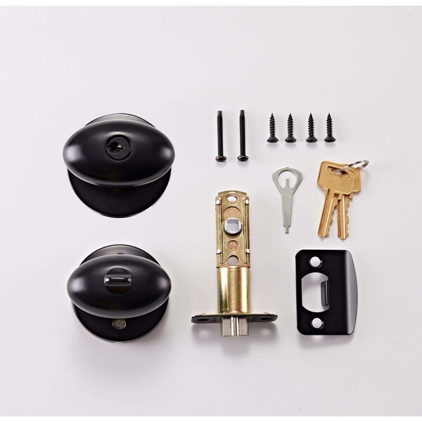 Sure-Loc Hardware Sure-Loc Hardware Arapaho Entry Knobset, Flat Black - AR107 FBL