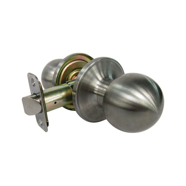 Faultless Faultless Ball Satin Passage Door Knob Right Handed - T3630B