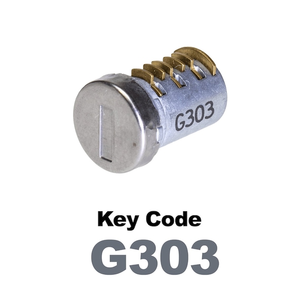 Global Replacement Lock Cylinder, For Non-Master Key Applications, For use in Locks with Key Code G303 - KC-SNM-NK-303