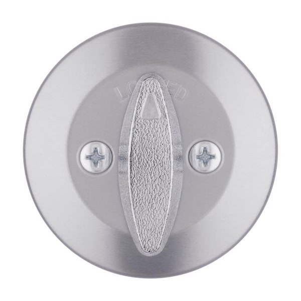 Kwikset Kwikset SmartKey Security Satin Chrome Metal Single Cylinder Deadbolt - 96600-748