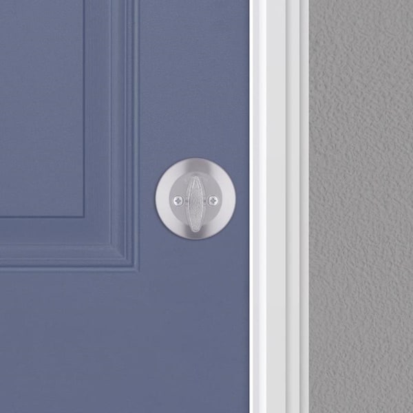 Kwikset Kwikset SmartKey Security Satin Chrome Metal Single Cylinder Deadbolt - 96600-748
