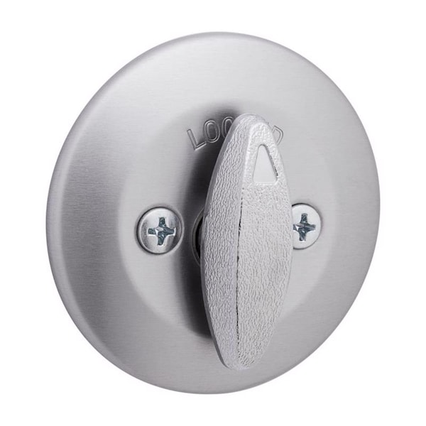 Kwikset Kwikset SmartKey Security Satin Chrome Metal Single Cylinder Deadbolt - 96600-748
