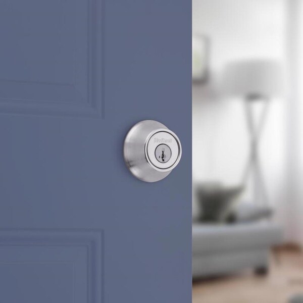 Kwikset Kwikset SmartKey Security Satin Chrome Metal Single Cylinder Deadbolt - 96600-748