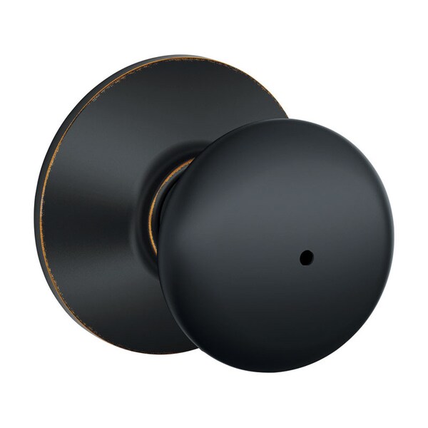 Schlage Schlage Plymouth Aged Bronze Privacy Knob Right or Left Handed - F40PLY716