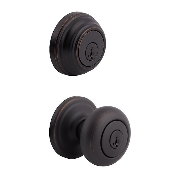 Kwikset Combo Juno ENTR and SGL CYL Deadbolt w/R - 991J-11PS-B