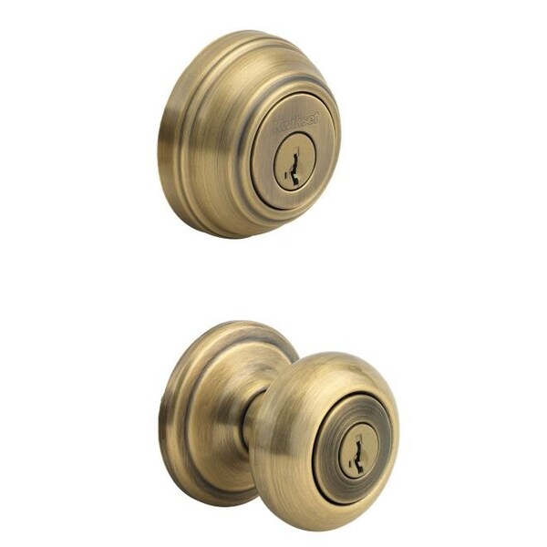 Kwikset Clear Pack Combo Juno Entry W/ Single Cylinder Deadbolt SmartKey W/ 6AL Latch and RCS Strike KA4 - CP991J-5S