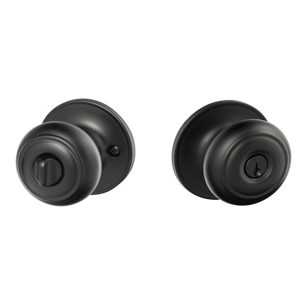 Sure-Loc Hardware Sure-Loc Hardware Juniper Entry Knobset, Flat Black - JN107 FBL