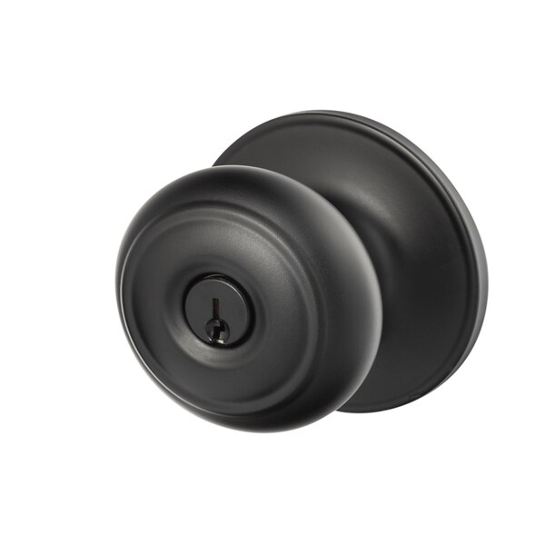 Sure-Loc Hardware Sure-Loc Hardware Juniper Entry Knobset, Flat Black - JN107 FBL
