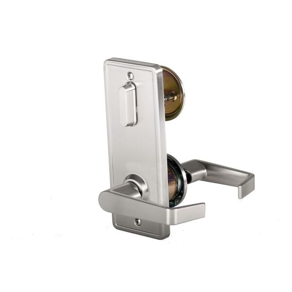 Dormakaba Hardware Interconnected Indicator Lock C Keyway KD with 2-3/4" Backset and ASA Strike Satin Nickel F - QCI285E619