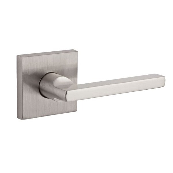 Baldwin Reserve Satin Nickel by Bright Chrome Door Levers - PS.SQU.CSR.150