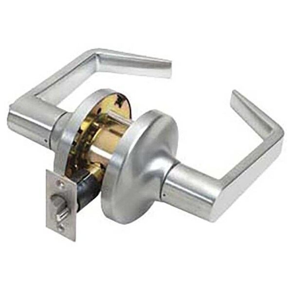 Tell Grade 1 Cylindrical Lock, Passage, Lever, Satin Chrome, 2-3/4 Inch Backset, SFIC Less Core-Small - L1010-26D