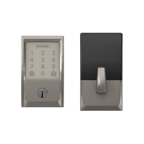 Schlage Schlage Encode Satin Nickel Metal Wifi Deadbolt - BE489WBVCEN619