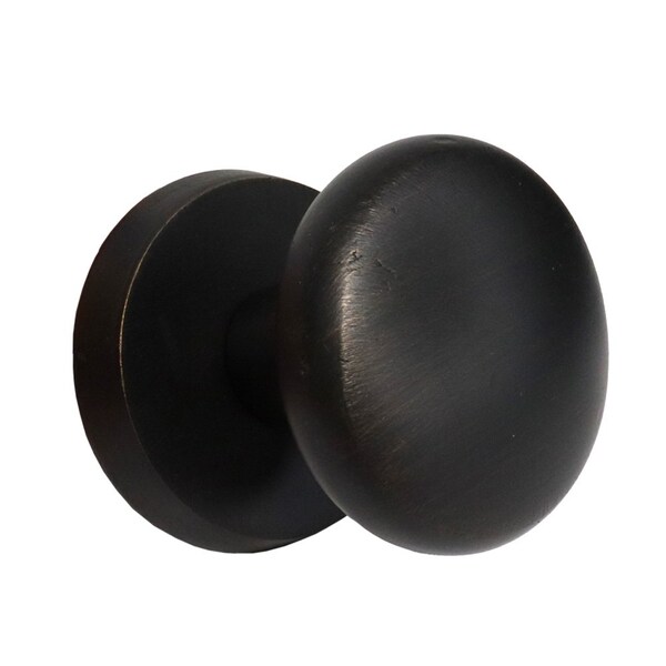 Emtek Winchester Knob 2-3/8 in Backset w/Radius Latch Strike Passage for 1-3/8 in to 2 in Door - 7106WCMB.RLS